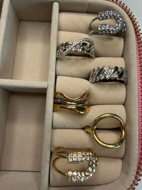 KC Chic Gold & Silver Women's Rings - Adjustable